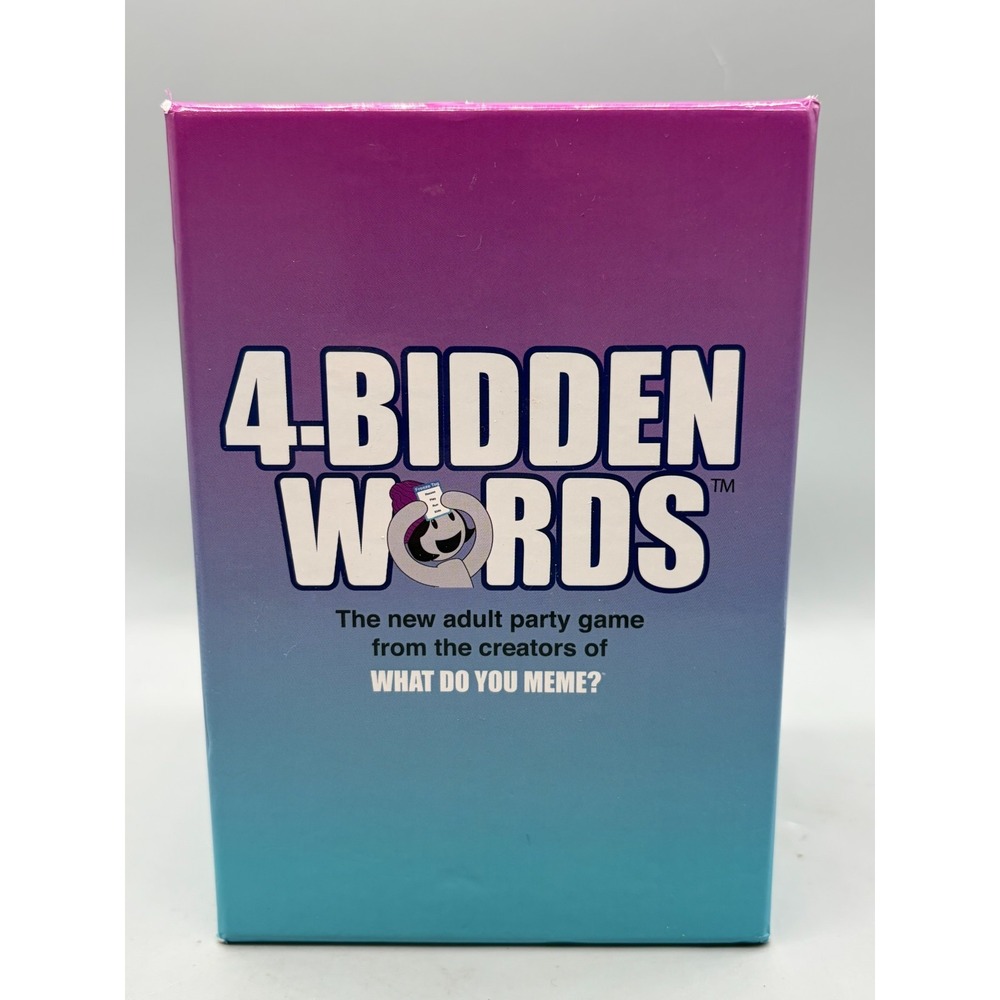 4-Bidden Words Adult Party Card Game What Do You Meme Forbidden
